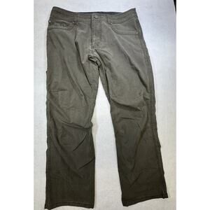 KUHL Revolver Patina Dye Vintage Hiking Pants RN 108846‎ Men’s 36x30 Brown/Green